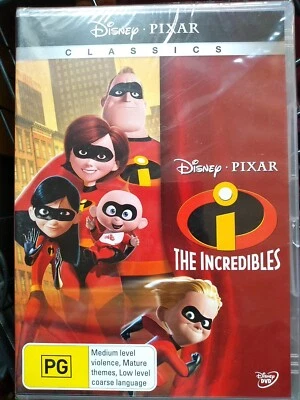THE INCREDIBLES DISNEY DVD (PG) new sealed region 4  - Image 1 of 2