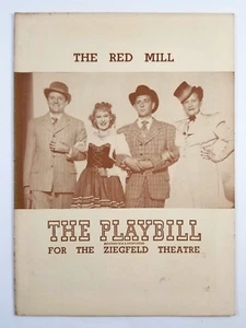 The Red Mill Playbill Ziegfeld Theatre 1945 Dorothy Stone Hal Price - Imagen 1 de 10