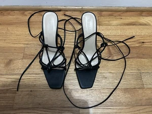 Forever 21 Wild Diva Strappy Heels (black) - Picture 1 of 4