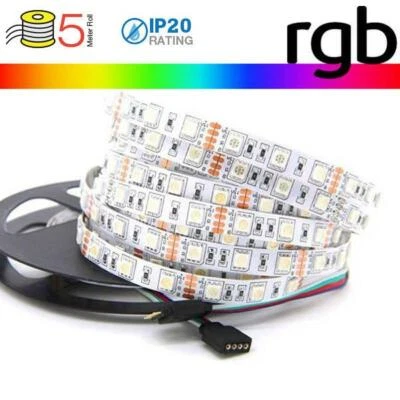 STRISCIA LED RGB V-TAC 10W/MT 4200LM, RGB+W ALIMENTATORI CENTRALINA TELECOMANDO. - Immagine 1 di 2