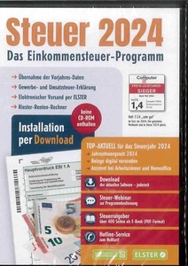 Aldi Steuerprogramm Einkommenssteuer 2024 - Steuer CD Software - Bild 1 von 2