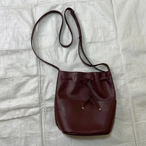 CUYANA Bucket Bag Leder Burgund Größe 9x9x4,25 Made in Italy - Bild 1 von 14