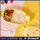 Candy Shaped Bento Box 2 Grids Cartoon Lunch Box For Office Worker (Yellow) Fr