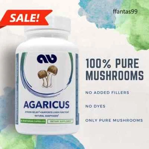 Suplemento extracto de hongo Agaricus puro, 60 cápsulas - Imagen 1 de 8