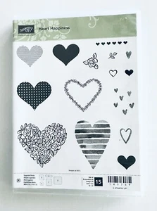 STAMPIN UP Herz Glück Stempelset viele Herzen Liebe Valentinstag - Bild 1 von 2