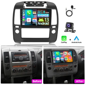 Für Nissan Navara D40 2006-2012 Carplay Autoradio 4G+64G Android 13 GPS DSP - Afbeelding 1 van 16