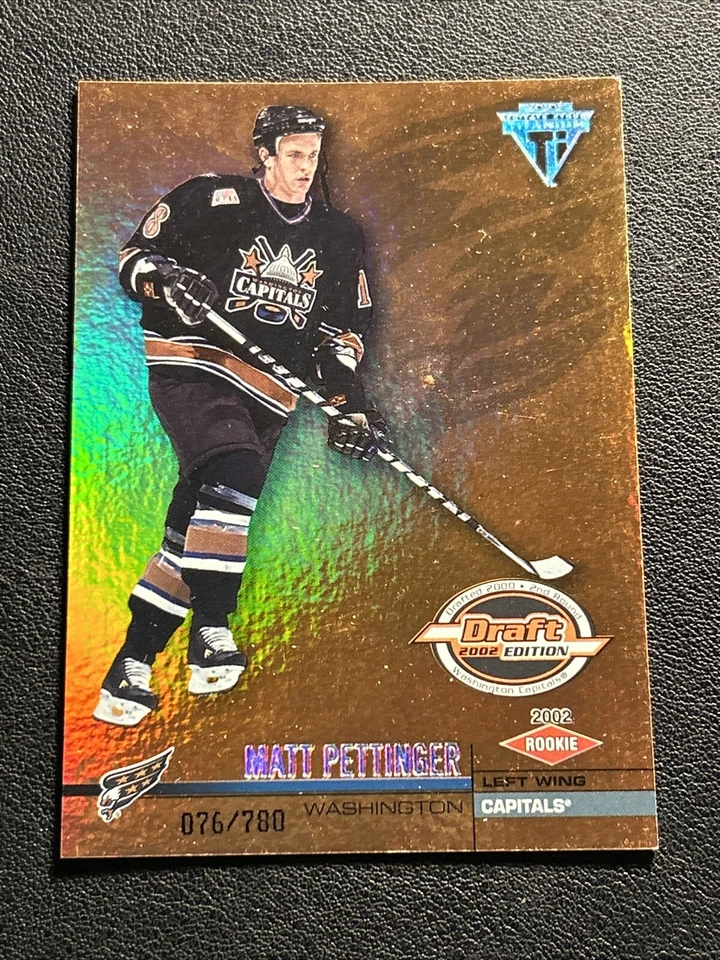 2001-02 Titanium Draft Day Edition MATT PETTINGER RC #'d 76/780 #171 - Image 1 of 1