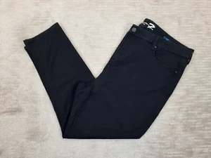 Seven7 Womens Jeans 24W Black Denim Tummy Less Slimmer Skinny High Rise Stretch - Picture 1 of 18
