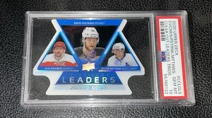 2020 UD Alex Ovechkin Pastrnak Matthews Acetate Clear Cut Leaders PSA 10 POP 2 - Picture 1 of 2