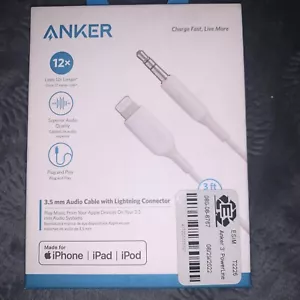 Anker 3.5mm Audio Adapter with Lightning Connector - White - Picture 1 of 2