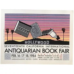 1984 The Seventeenth California International Antiquarian Book Fair Color 15 x20 - Picture 1 of 4