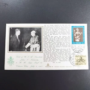 FDC. Nov. 22, 1963. The Vatican. Pope Paulus VI - John F. Kennedy - Picture 1 of 2
