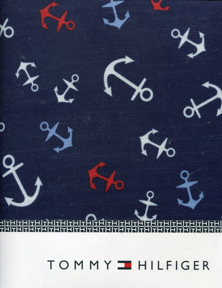 Tommy Hilfiger Rojo, Blanco y Azul Anclas en Mantel Azul Marino 60 x 102 Rectangular Foto 1 de 1