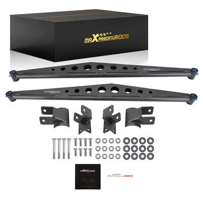 Rear Ladder Traction Bars w/ Mounting Brackets for 1980-1996 Ford F150/F250/F350 - Image 1 of 4