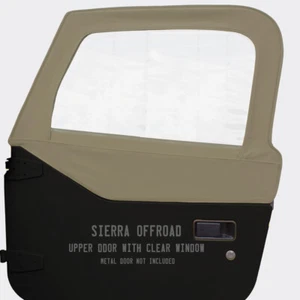 Jeep TJ Wrangler Upper Door Skins for 97-06 Sold in Pairs, Stone Twill - Picture 1 of 4