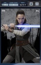 Topps Star Wars Card Trader Rey Silver Tier 10 - 25cc  - SWCT