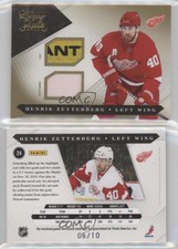 2010-11 Panini Luxury Suite Gold Jersey Number/Stick /10 Henrik Zetterberg #24