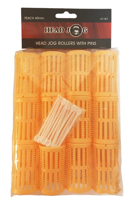 Head Jog - Rodillos de cepillo - Melocotón - 40 mm (12 piezas) Foto 1 de 1