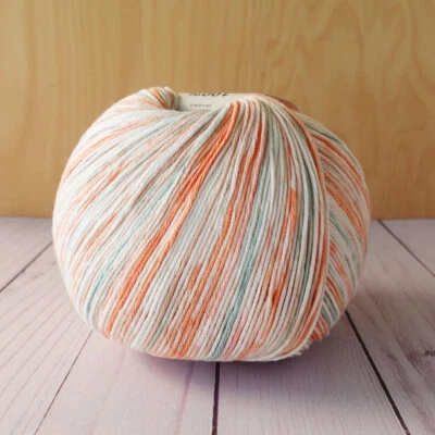 Katia Mimosa ~ Lot of 2 ~ #300 Salmon ~ 100% Cotton ~ Variegated ~ Super Soft - Image 1 of 4