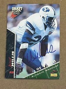 1995 Signature Rookies Draft 95 Gold Jamal Willis #77 Brigham Young Auto 3/7750 - Bild 1 von 2
