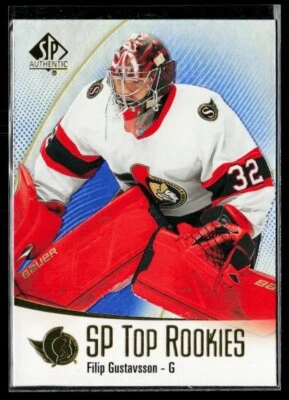 2021-22 SP Authentic Top Rookies Blue #TR-21 Filip Gustavsson RC - Image 1 of 2