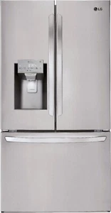 LG 27.9 Cu Ft French Door Smart Refrigerator w External Tall Ice & Water Dis. C4 - Picture 1 of 12