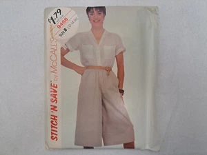 Stitch 'N Save Pattern - Misses' Blouse & Culottes (12-16) #9468 - Uncut - Picture 1 of 5