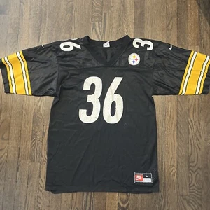 Pittsburgh Steelers Jerome Bettis jersey Large Nike black - Picture 1 of 10