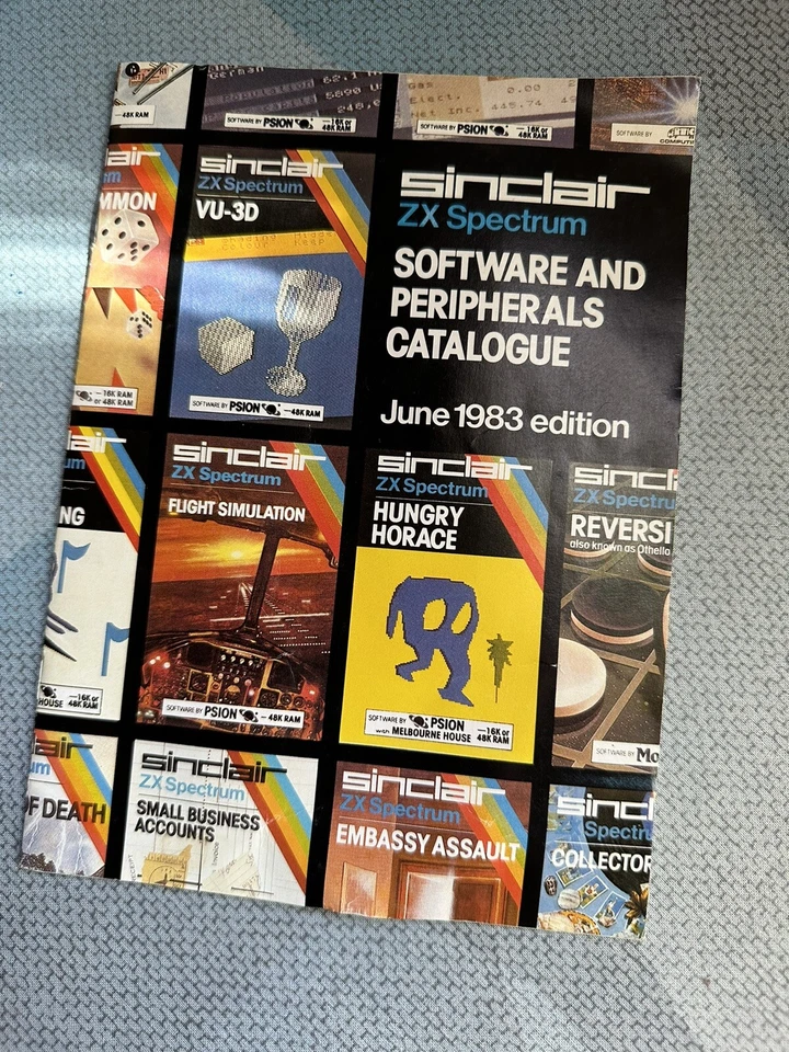 RETRO CATÁLOGO SINCLAIR ZX SPECTRUM junio 1983 - Imagen 1 de 2
