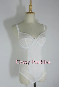 Alemania ""Bpc"" Negro Blanco Tritura Transparente Forma Firme Bordado Busto Deslizamiento Corporal - Imagen 1 de 8