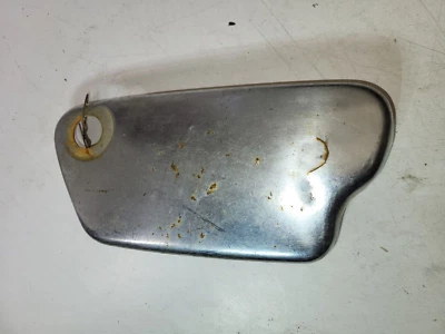 HONDA CL72 CL77 RIGHT SIDE COVER CHROME DENTED USED 102324-4 - Image 1 of 4