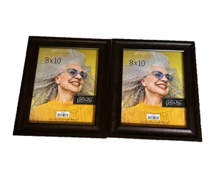 Green Tree Gallery 8 x 10 NEW Picture/Photo Frame Brown Set of 2 (ATCM 93120) - Picture 1 of 4