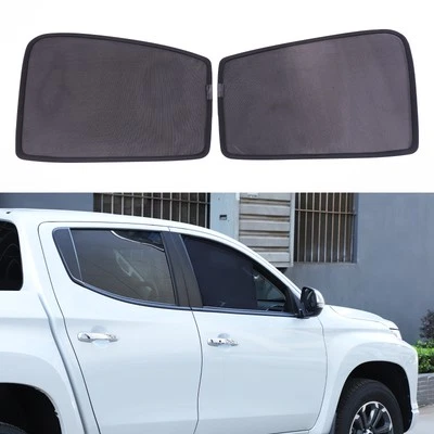 Red de malla parasol de pantalla de ventana delantera para Mitsubishi L200 Triton 2015-23 Foto 1 de 4