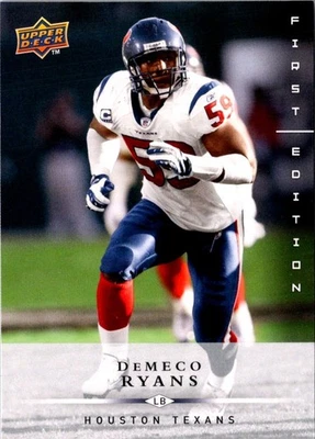 2008 Upper Deck First Edition DeMeco Ryans #59 Houston Texans Football Card - Image 1 of 2