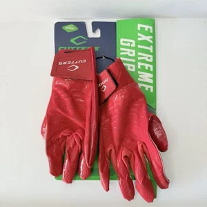 NEU CUTTERS REV PRO 5.0 EXTREME GRIP ERWACHSENE MEDIUM ROT FUSSBALLHANDSCHUHE - Bild 1 von 9