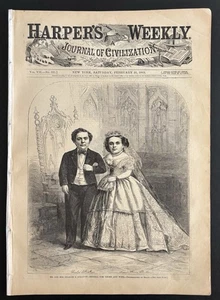 HARPER'S SEMANAL GUERRA CIVIL EDICIÓN 21 DE FEBRERO DE 1863 - NOTICIAS DE GUERRA Y GRANDES ILUSTRACIONES - Imagen 1 de 7