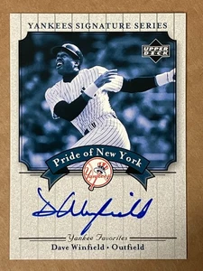 2003 Upper Deck DAVE WINFIELD Yankees Signature Series Auto Insert SP PR350 - Bild 1 von 2