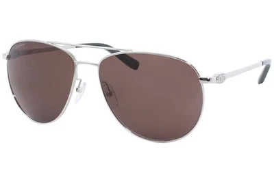 Gafas de sol Salvatore Ferragamo para hombre SF 157S 157/S 045 plateadas/olivas piloto 60 mm Foto 1 de 4