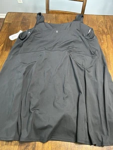 Xersion Plus Size Athletic Dress Size 2X NWT Black Built In Bra And Shorts - Picture 1 of 10