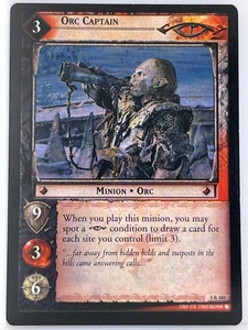 TARJETA RARA LORD OF THE RINGS TCG HELM'S DEEP 5R103 ORC CAPITÁN lp - Imagen 1 de 1