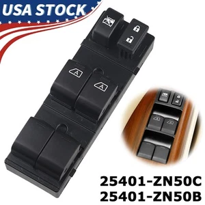 For 2007-2012 Nissan Altima Sedan Driver Side Master Power Window Control Switch - Picture 1 of 9