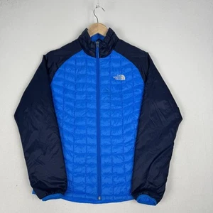 The North Face Jacket Men’s Small Blue Thermoball Puffer Quilted Coat Primaloft - Picture 1 of 13
