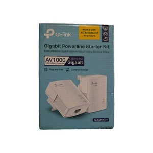 TP-LINK TL-PA717 KIT AV1000 Gigabit Powerline Ethernet Adapter Starter Kit - Afbeelding 1 van 3