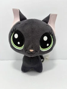 Hasbro Littlest Pet Shop Black Shorthair Cat Plush Toy 6" LPS 2017 Stuffed - Picture 1 of 6