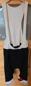 Giordana, pantaloncino bavaglino ciclismo bianco e nero, taglia adulto XXXL - Foto 1 di 5