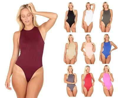 Women Bodysuit Jumpsuit Romper Leotard Thong Design Elastic Spandex Stretch New - Image 1 of 3