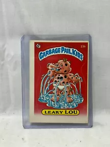 Topps Garbage Pail Kids 1985 primera serie 1 #23b con fugas Lou - Imagen 1 de 2