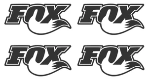 FOX  Shocks MICRO DIE-CUT   Decal  Sticker  (  4  PCS  )   Offroad  RC Truck NEW - Picture 1 of 12