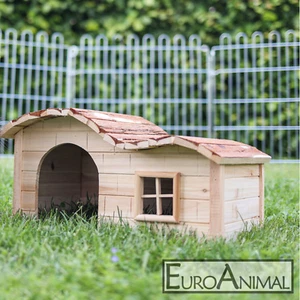 Nagerhaus Kleintierhaus zwei Größen; Kaninchenhaus Katzenhaus Nature Hasenhaus - Bild 1 von 1