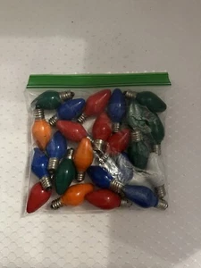 Replacement Bulbs/Crafting Multi-Color Christmas Lights C9, 16 Work, 7 Don’t - Picture 1 of 5